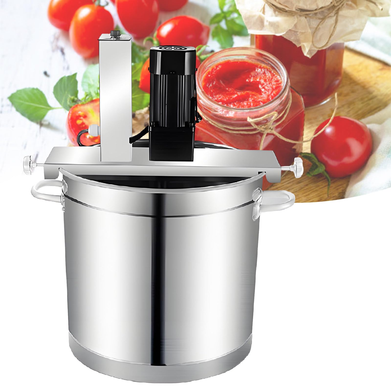 Miscelatore automatico per pentole - Raschietto per miscelazione a 4 lame, velocità di agitazione regolabile, miscelatore elettrico portatile per malta, miscelatore alimentare commerciale