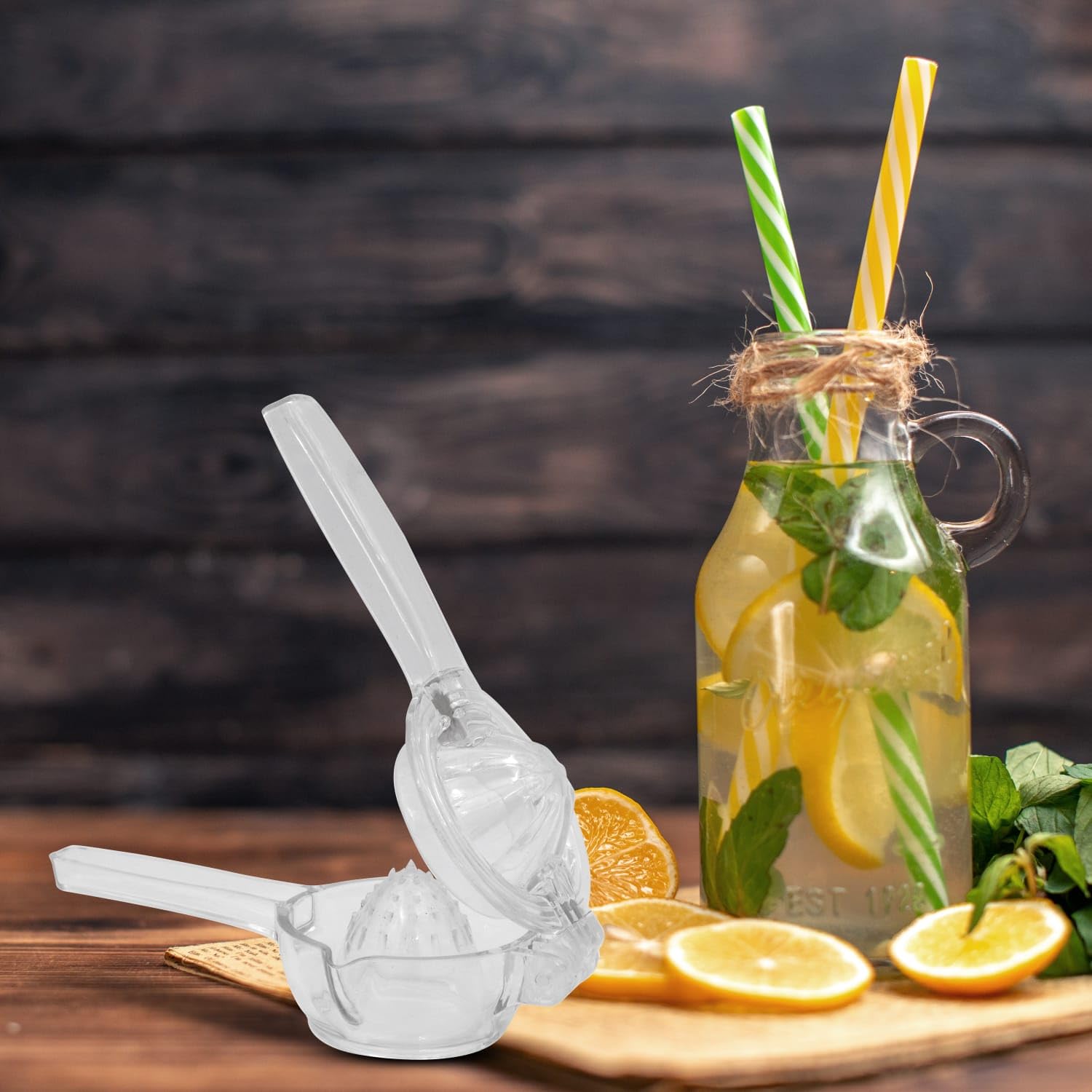 RekoPremium Quality Lemon Squeezer with Peeler- Lime Juice Press, Manual Press Citrus Juicer with Non-Slip Grip Effortless Hand Juicer Perfect for Juicing Oranges, Lemons & Limes