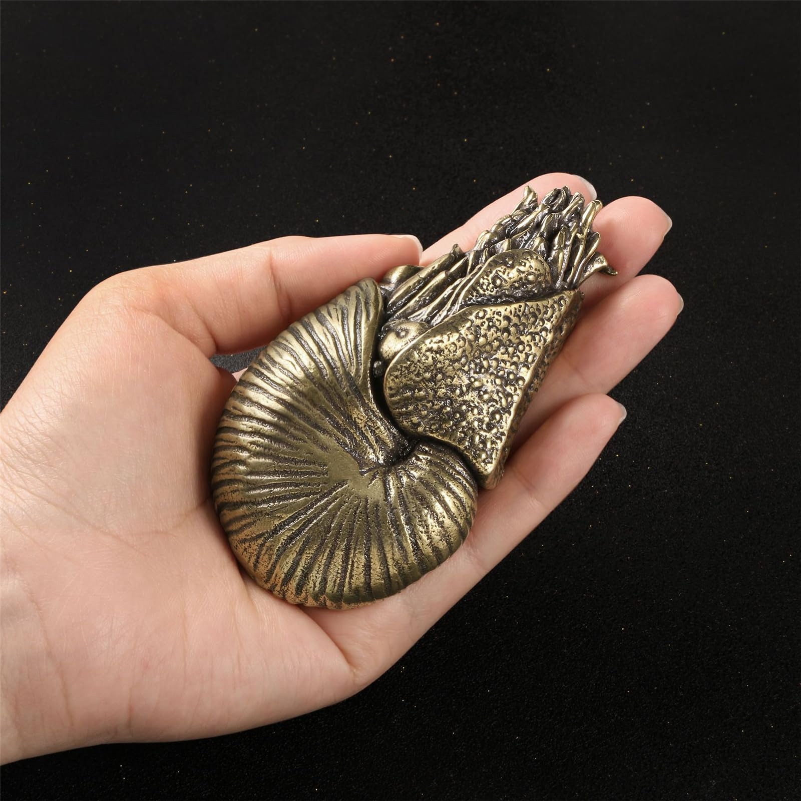 Figurine Naurilus animali in metallo Sculture Decorazioni per scaffali Accenti Centrotavola da tavolo Decorazioni per la casa Ornamento da tavolo