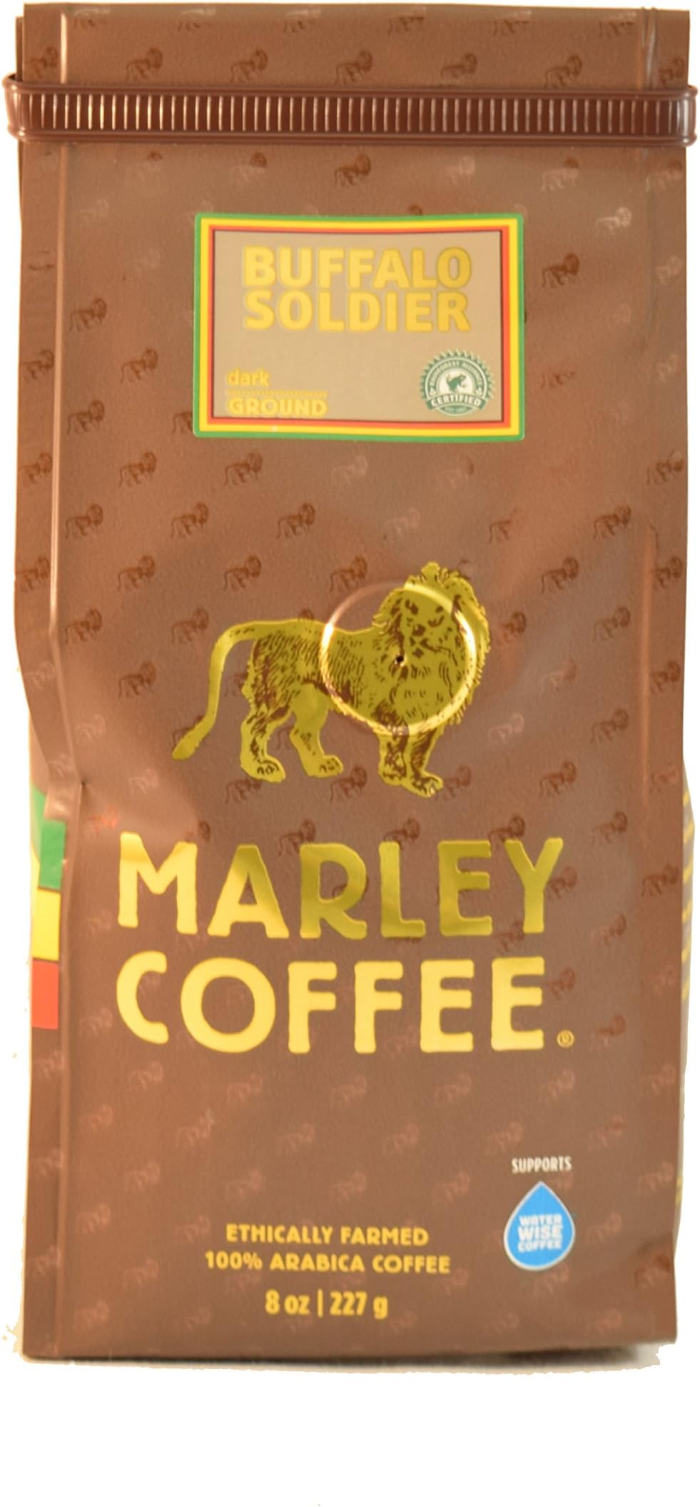 Marley Coffee Buffalo Soldier, Ground Coffee, 8 Ounce