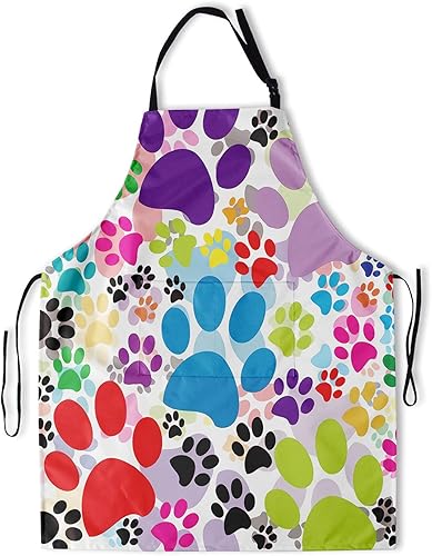 Delantal de pintura de artista con 2 bolsillos, delantales artísticos, regalos para mujeres y hombres, batas de cocina de mariposa