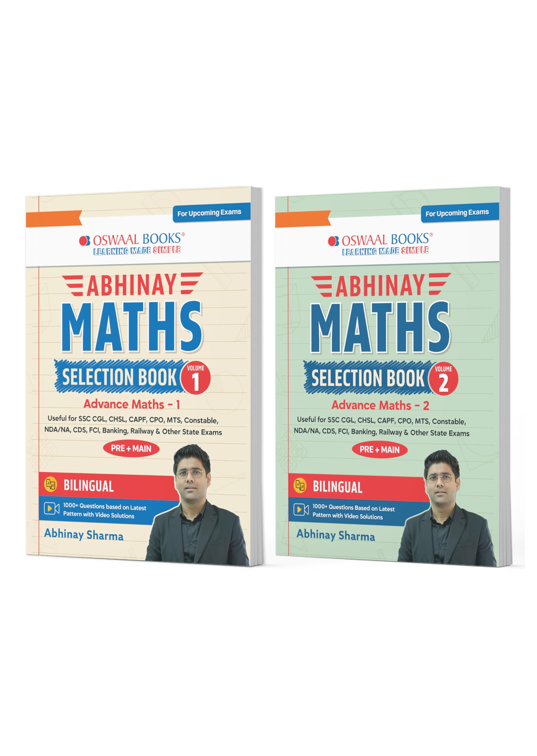 Buy Abhinay Maths Selection Book–Vol. 1 & Vol. 2 (Set of 2 Books