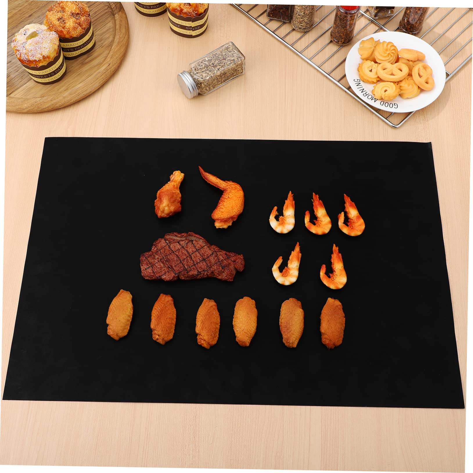 DECHOUS 9piezas Tapete Para Horno Para Base Del Horno Revestimientos Para Asadores Bandejas Para Hornear Para Cocinar Revestimientos Antiadherentes