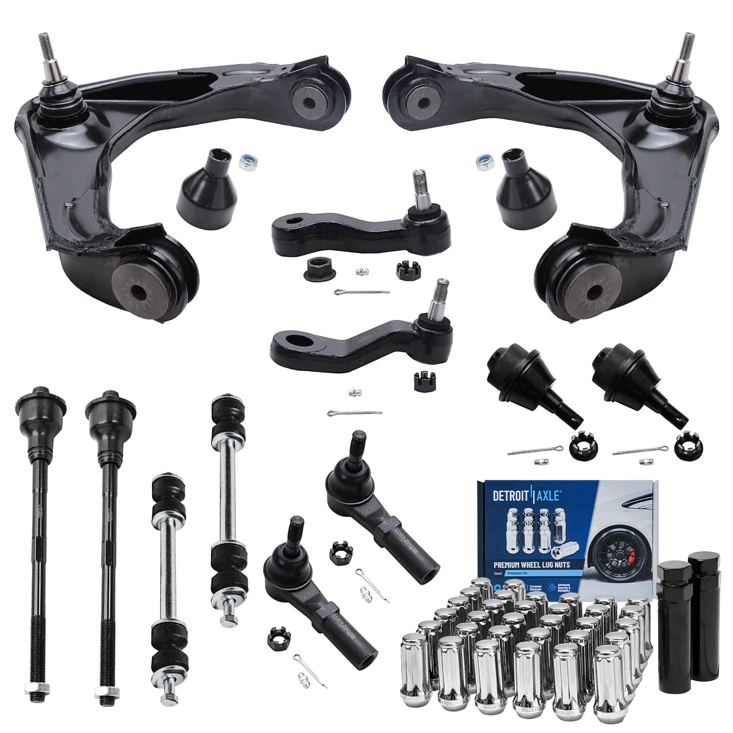 Detroit Axle - 4WD Front End Kit for 2001-2006 Chevy Silverado 2500 HD 3500