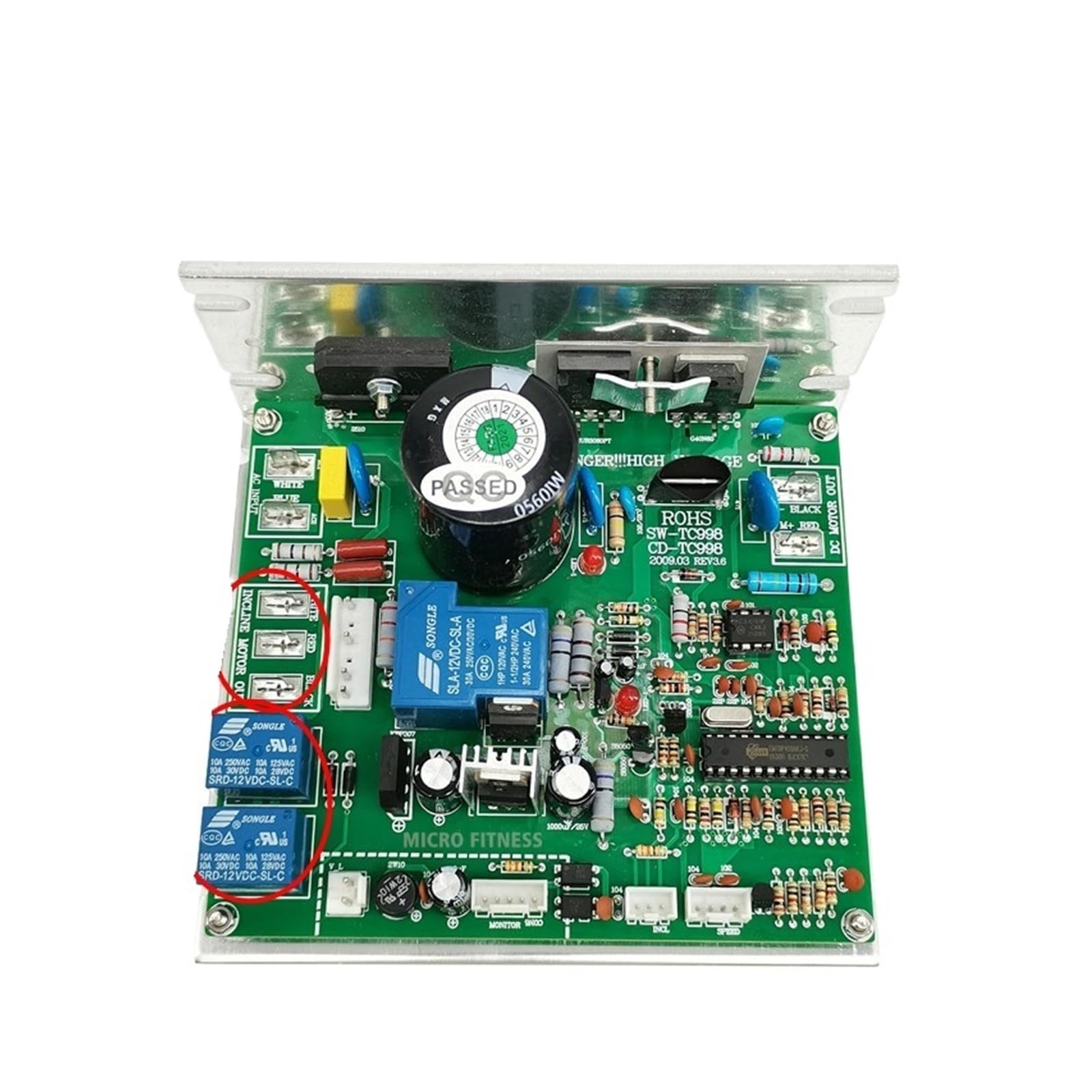 Controlador de motor para cinta de correr placa inferior de fuente 220V