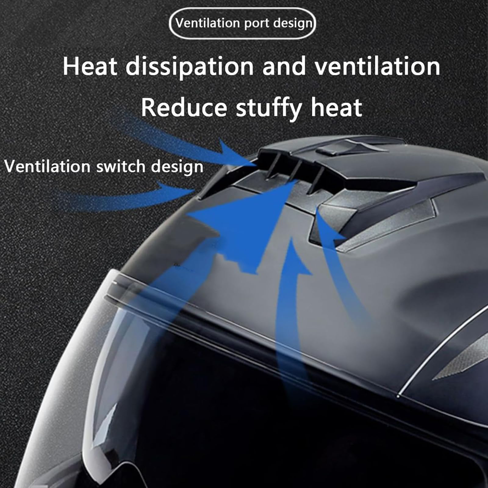 Bluetooth Casco Moto Abatible Casco De Moto ECE Homologado Modular Visera Doble Integrado con Un Micrófono Incorporado,Protección Motociclet Modular De Cascos Integrales