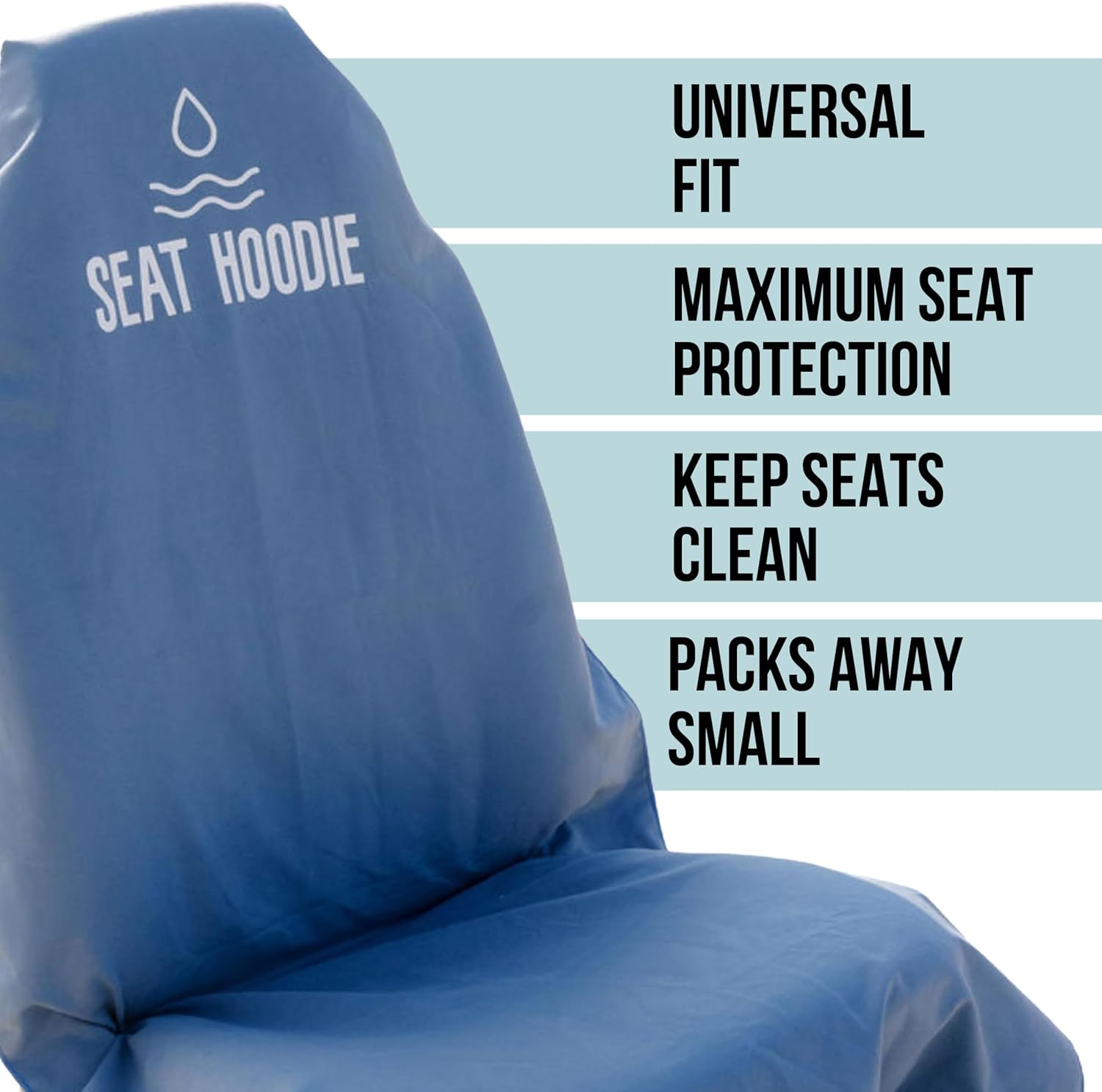 Car Seat Towel | Premium Microfiber Towel Seat Covers for Cars | Universal Fit & Machine Washable | Portable Car Seat Towel Cover After Gym, Yoga, Beach Black - Image 7