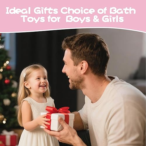 Miniatura 7 de Juguetes de cabeza de baño para bebé, juguetes de baño de elefante para niños de 1 a 3 años, juguetes de natación con rociador de bañera, juguete de
