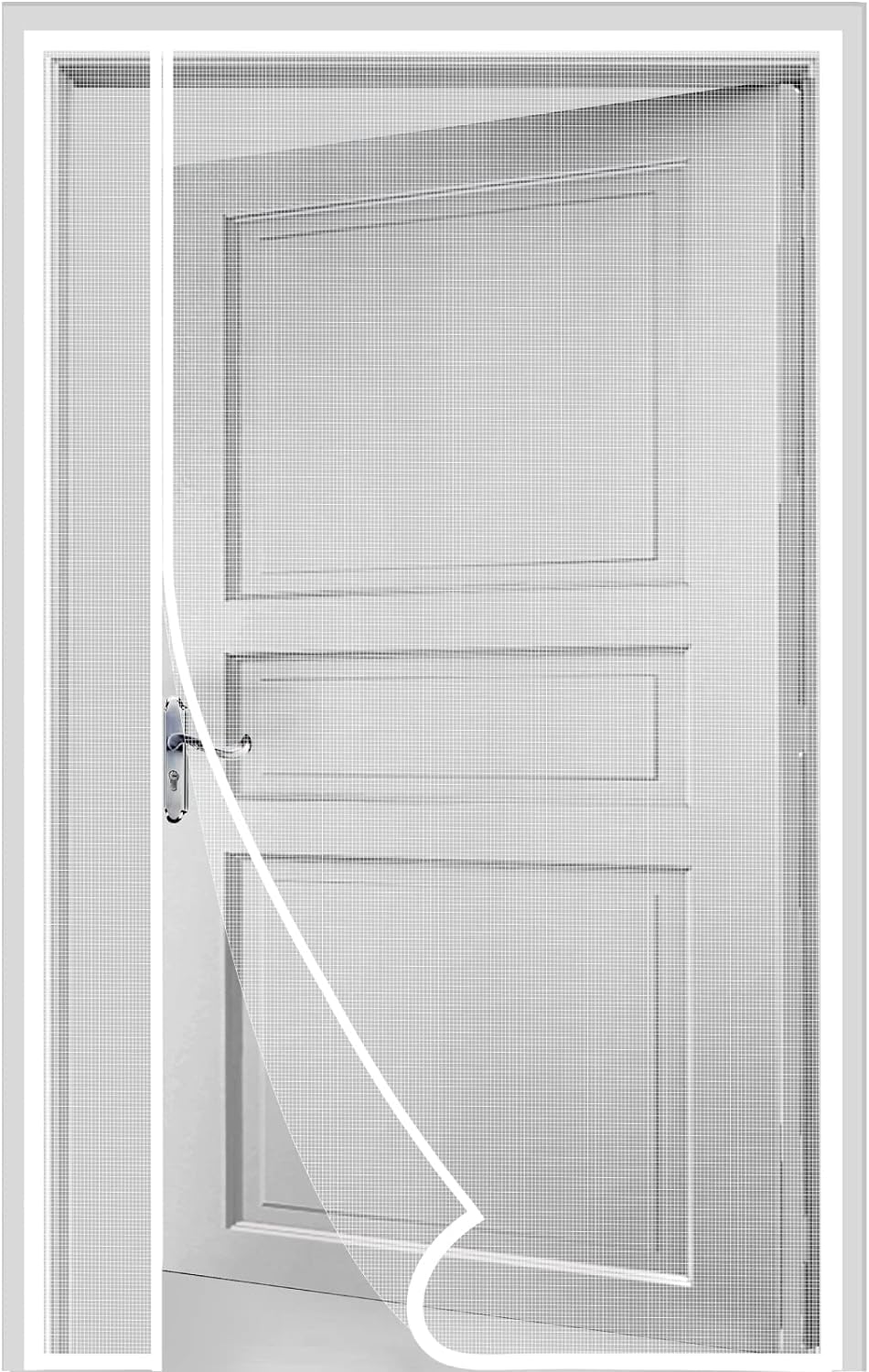 Titan Mall Magnetic Screen Door 72x80 Heavy Duty Self Sealing Mesh