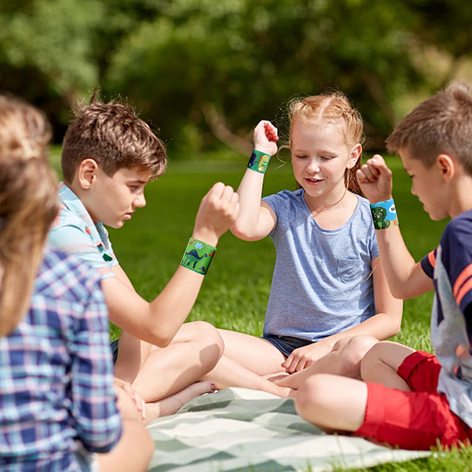 60 Stück Slap Armbänder Für Kinder – Bunte Designs Mit Tieren, Dinos, Herzen & Mehr, Perfekt Für Partys & Geschenke