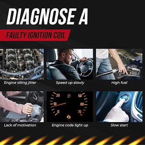 Miniatura 5 de Paquete de bobinas de encendido UF228 y bujía NGK + Wireset compatible con Lexus IS300 GS300 Toyota Supra L6 3.0 1998 2001 2002 2003 2004 2005