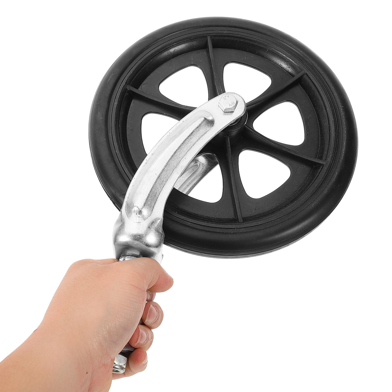 Rueda Delantera de Silla de Ruedas de 20cm, Recambio Negro