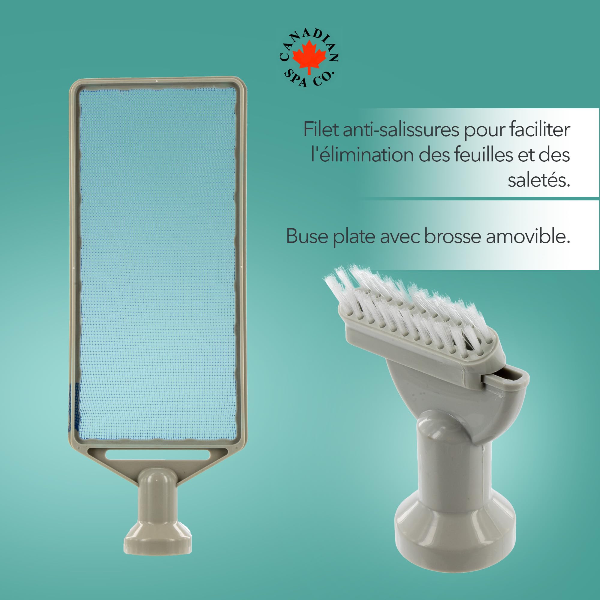 Accessoire Entretien Jacuzzi Kit D'aspirateur De Piscine Canadian Spa Co - 3 Embouts, Sans électricité, Nettoyage Facile Nettoyeur Piscine Manuel