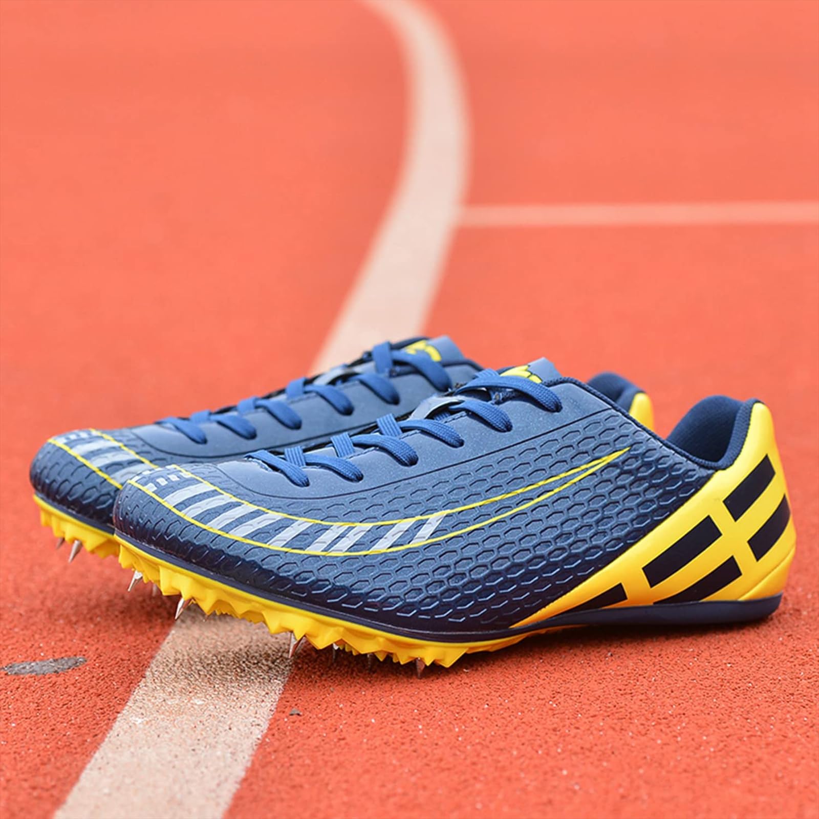 Zapatillas de Atletismo, Zapatillas de Atletismo con Clavos para Sprint y Media Distancia,B,42