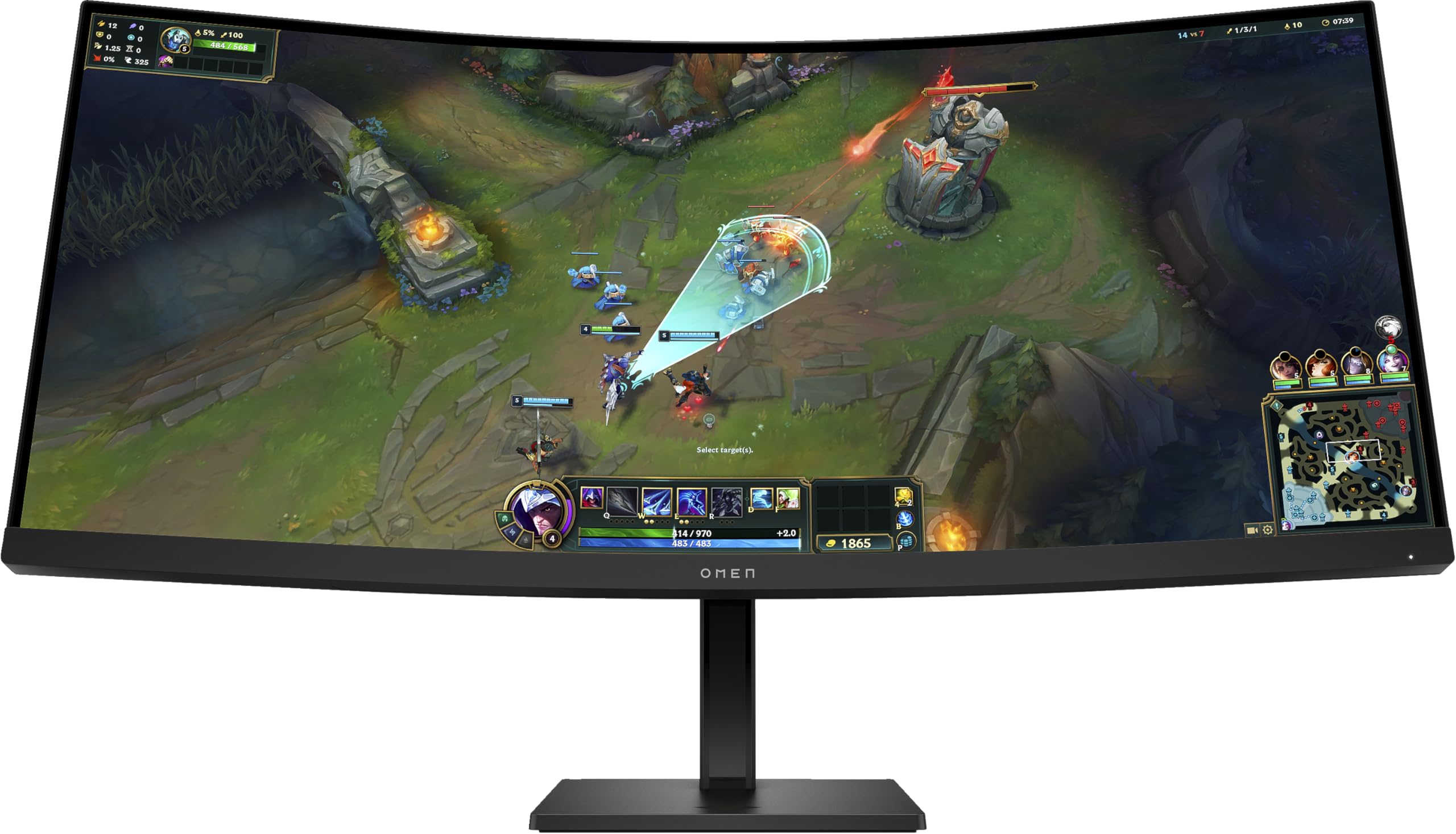 HP Omen 34 Zoll WQHD 180 Hz Curved-Gaming-Monitor – 34c G2