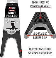 Vista 5 de jobsite Premium Heavy Duty arranque Puller con empuñadura de goma Inlay Rojode arranque Jack makes quitar Botas fácil