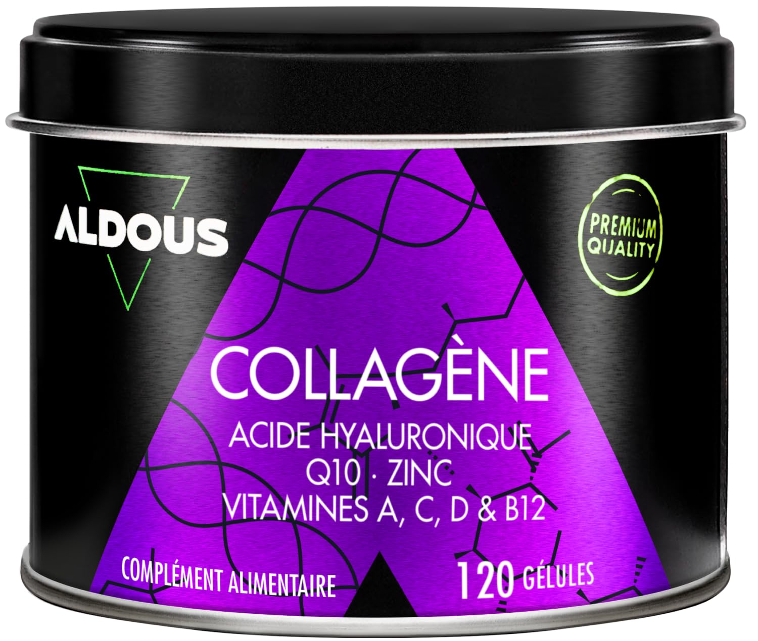 Collagene, Acide Hyaluronique -120jours- Collagene hydrolysé, Zinc, coq10 | Pept