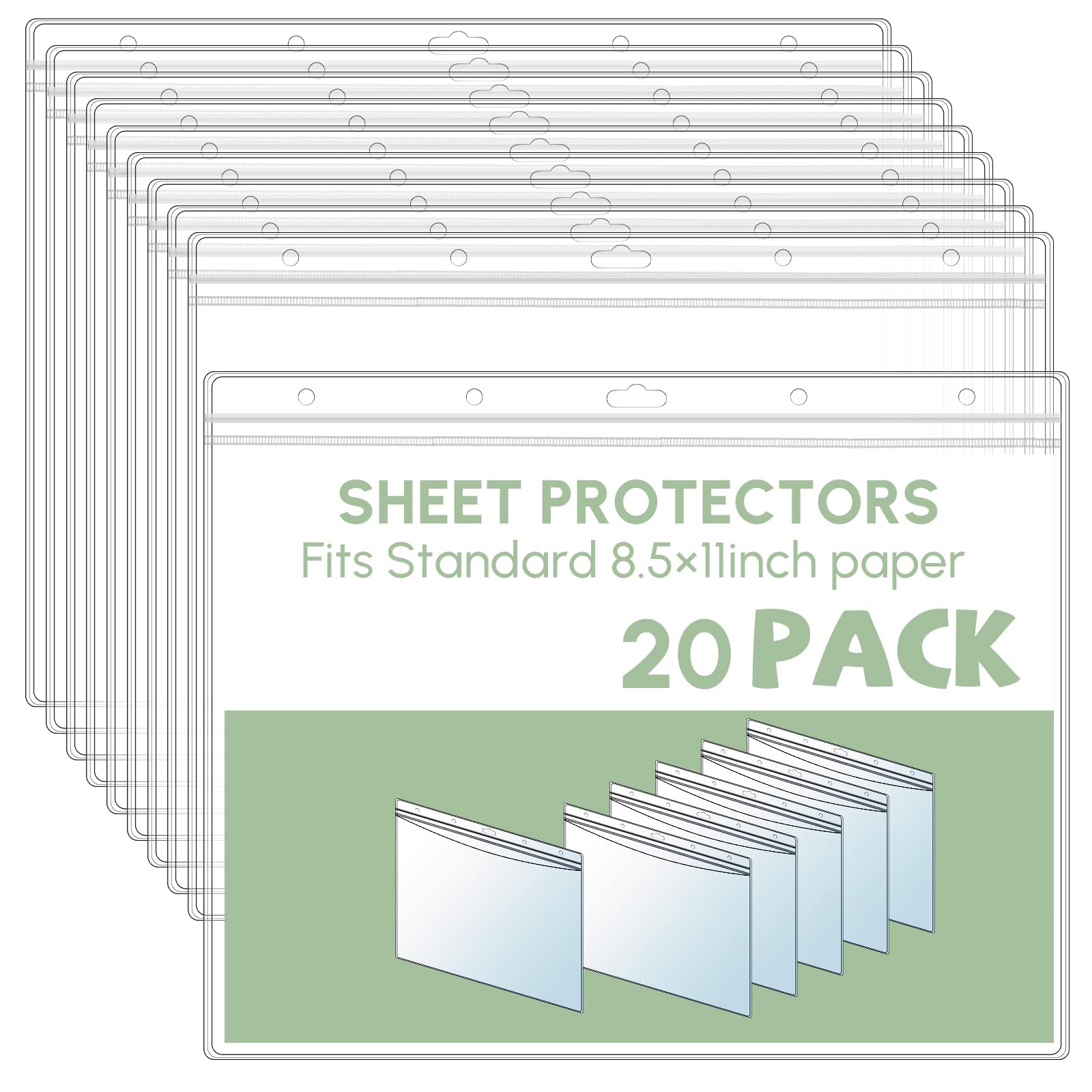 Pochettes transparentes zip de protection pour documents et tickets - 7