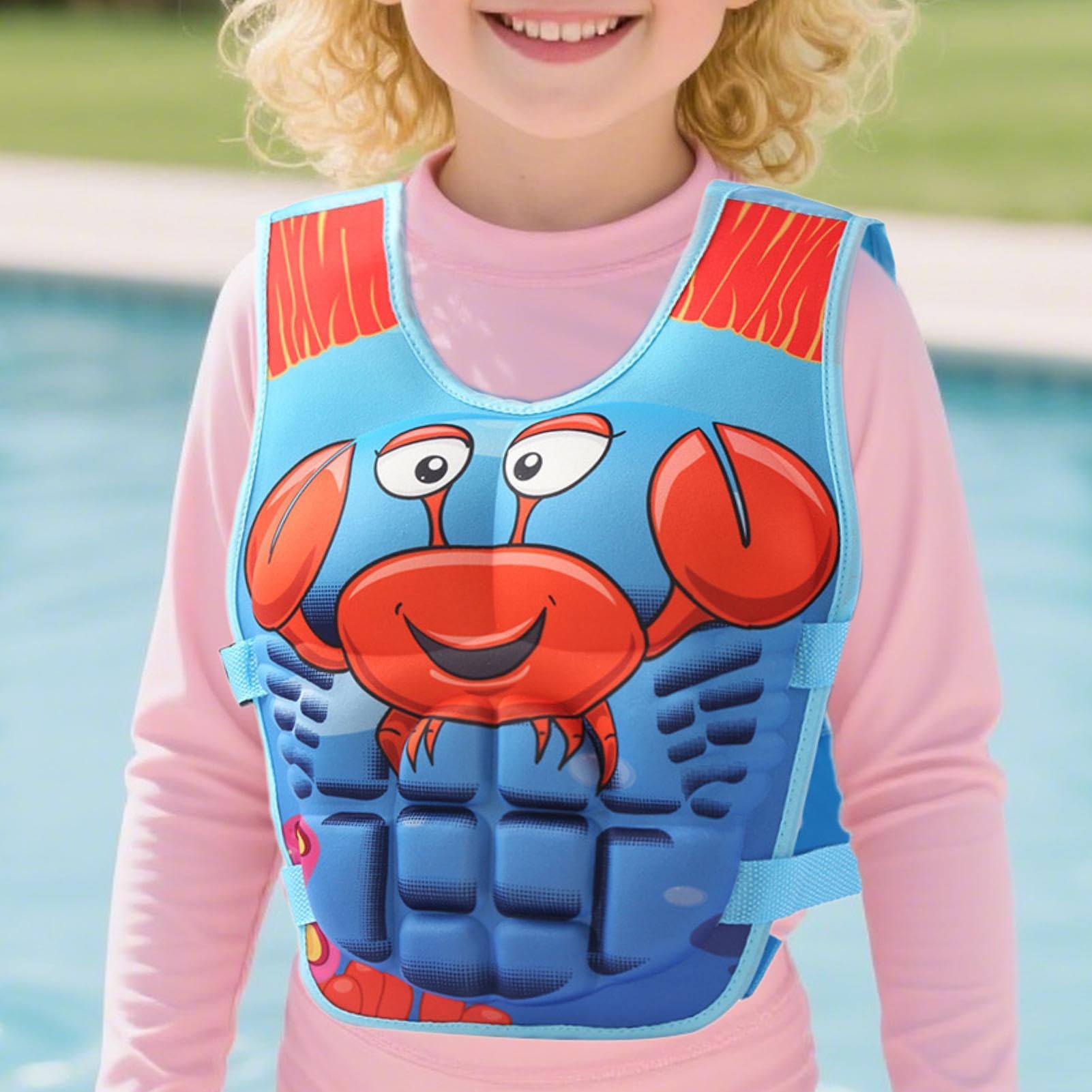 Chaleco Acuático Infantil | Bañador Infantil Anime Musculoso - Chaleco Flotador Natatorio Niños | para Playa Snorkel Navegación Vacaciones