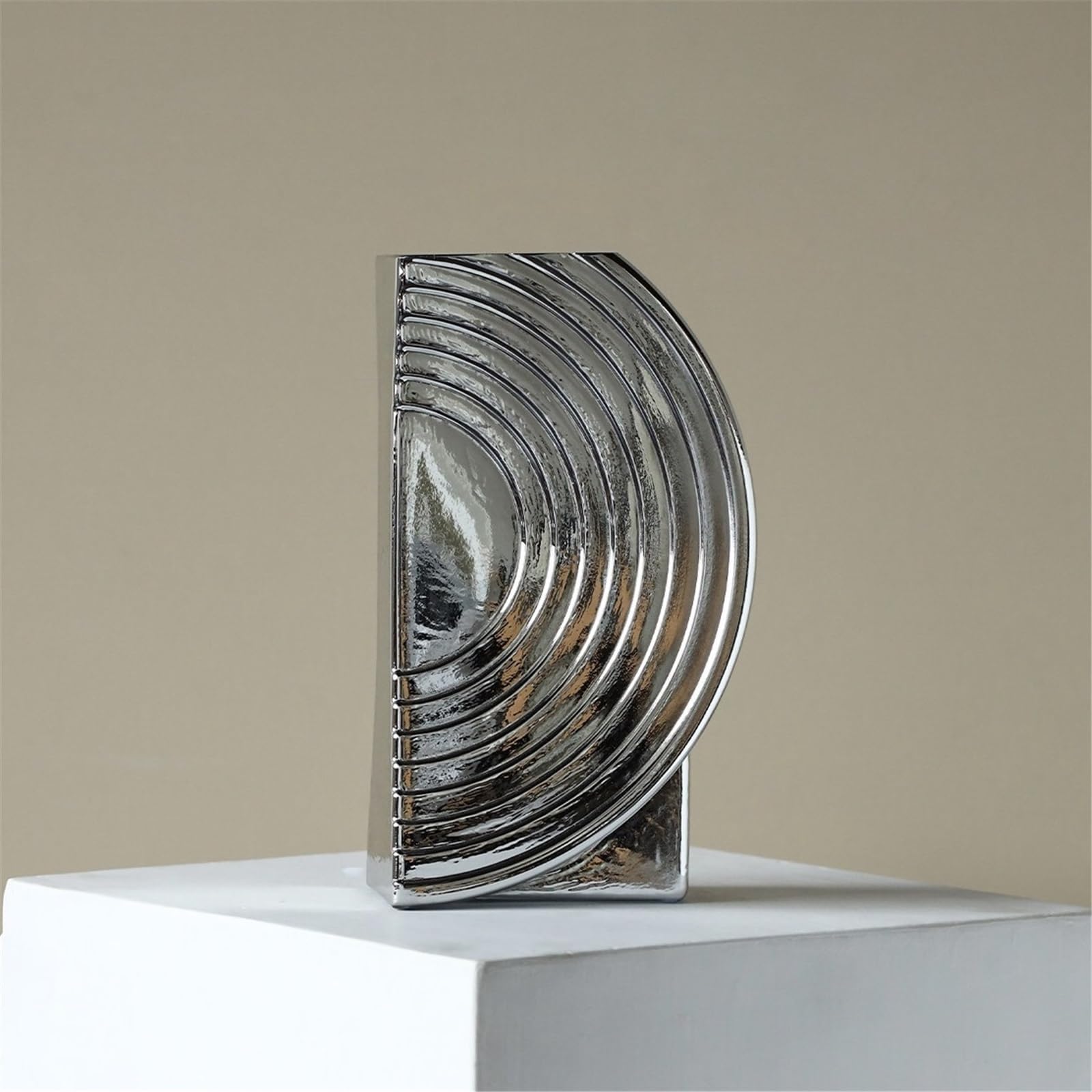 Vase en verre électrolytique de luxe léger Décoration d'intérieur