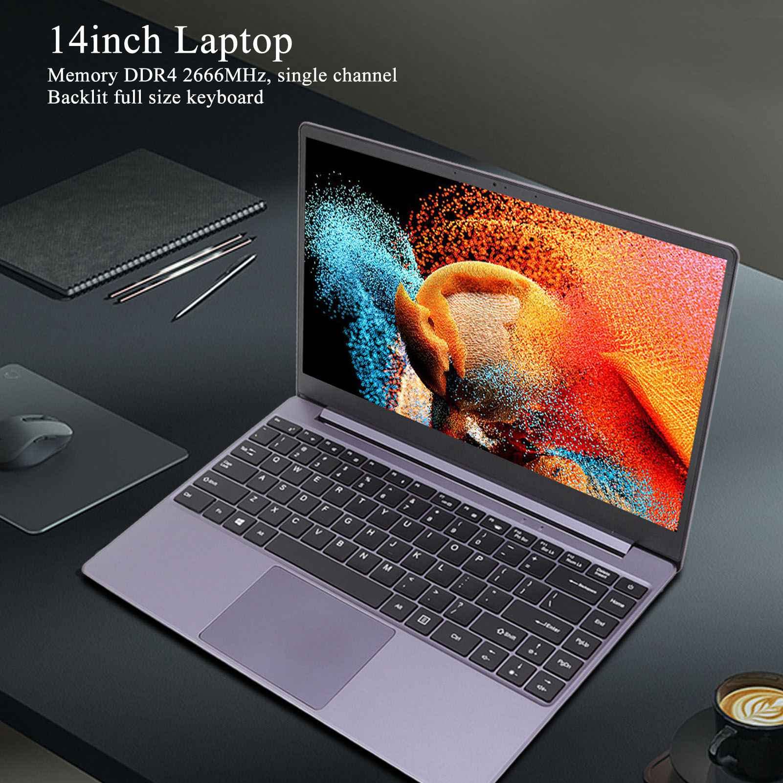 Computer Portatile, 16G e 512 GB, GPU UHD620 e MX250, CPU 5405U, Schermo IPS HD da 14 Pollici, Tastiera Retroilluminata a Grandezza Naturale, Laptop Portatile per Casa, Ufficio, Viaggio di Lavoro(UE)