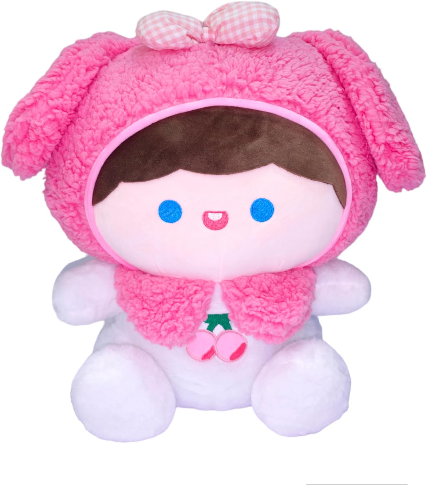 PiNi Soft Toys Adorable Huggable Super Soft DollToy | Dress-up Plush Large Doll | Perfect Unique Gift for Boys and Girls | 45 cm (Pink)