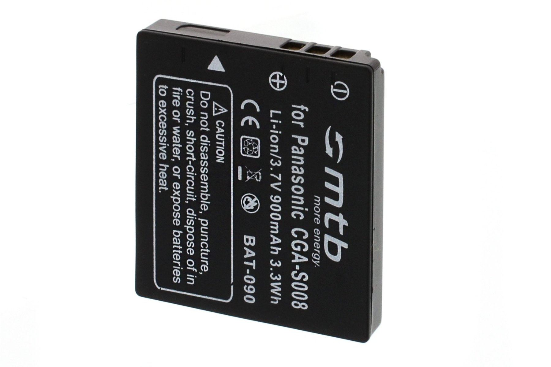 2X Batería BCE10E/CGA-S008 Compatible con Panasonic Lumix DMC-FS3, FS5, FS20, FX3