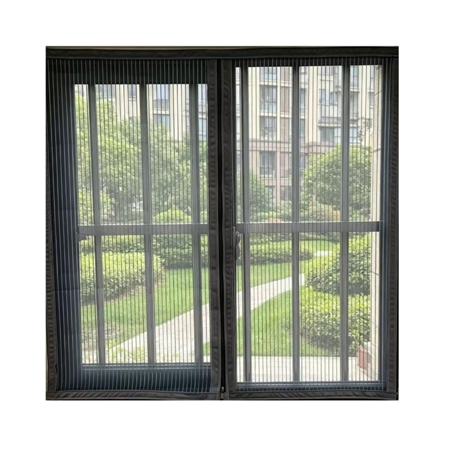 1PC Grey Mosquito and Dust Resistant Diamond Mesh Window Suitable for Family Use(Grey-Width 170cm,Height190cm)