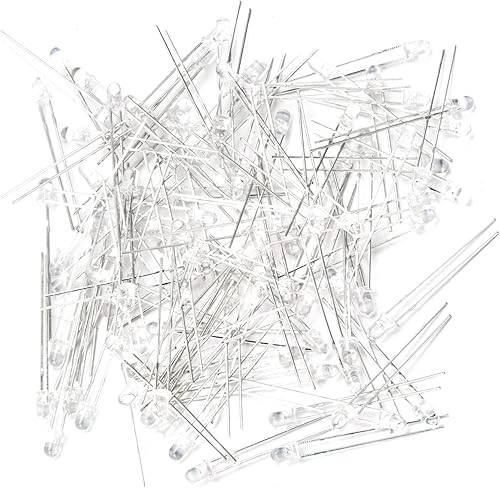 Miniatura 8 de CHANZON 100 piezas de 0.118in de rayos infrarrojos IR 940 nm receptor de luces LED de diodo (negro lente redonda DC 20 mA), bombillas de