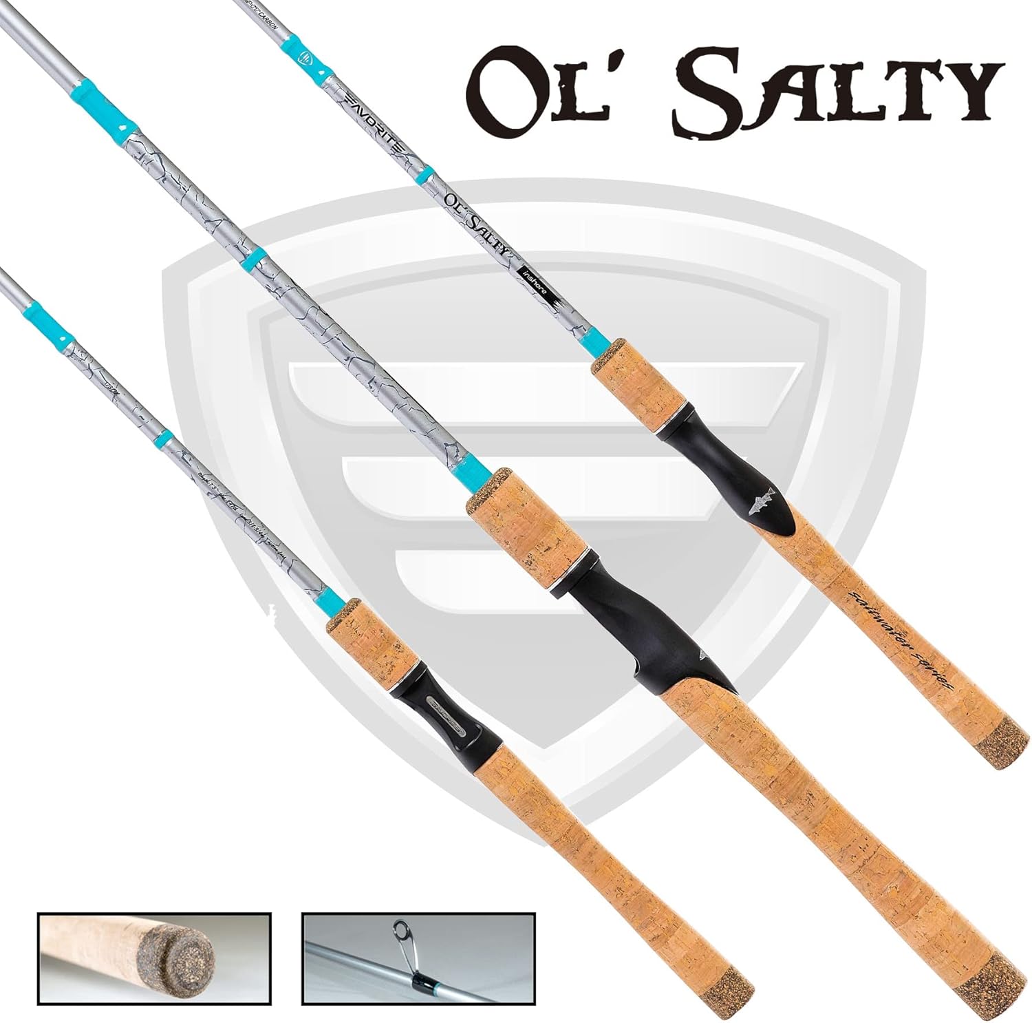 Favorite Ol' Salty Spinning Rod| Light Weight Carbon Fiber Graphite Blend Fishing Rod