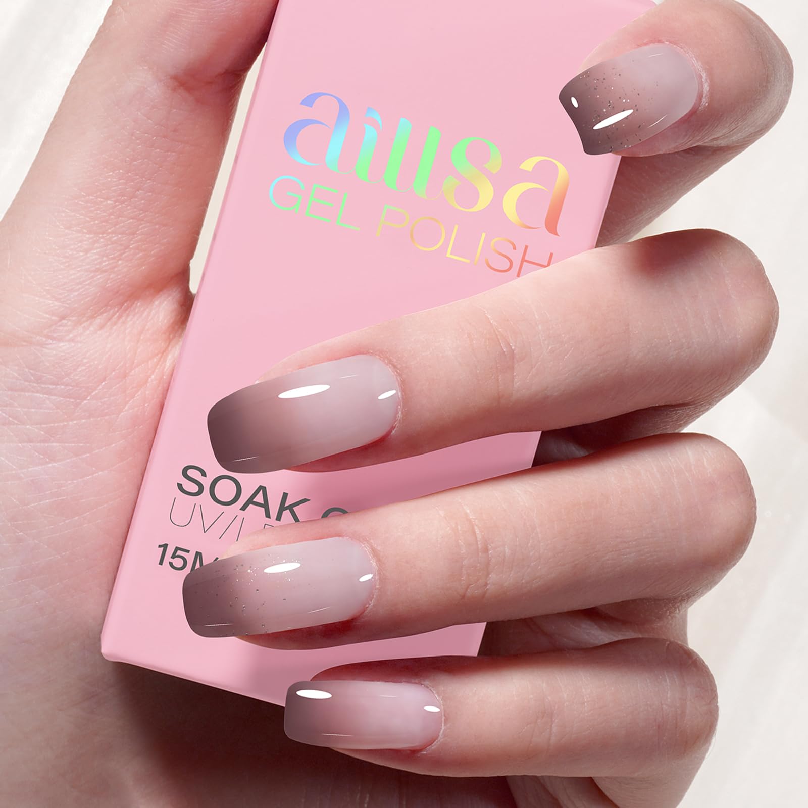 【新品未使用】laau nail sheer 15color Amazon.com : AILLSA Sheer Mocha Brown Gel Nail Polish, Translucent