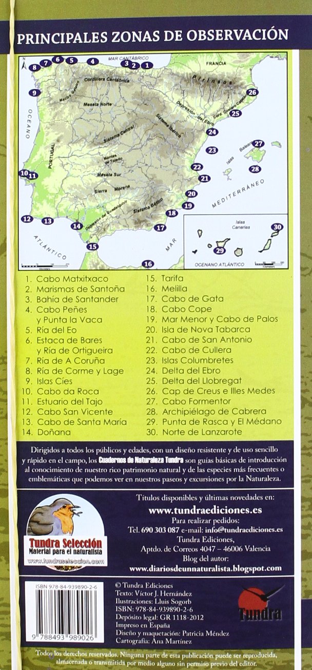 CUADERNOS NATURALEZA 9 AVES MARINAS INT.ESPECIES IBERICAS