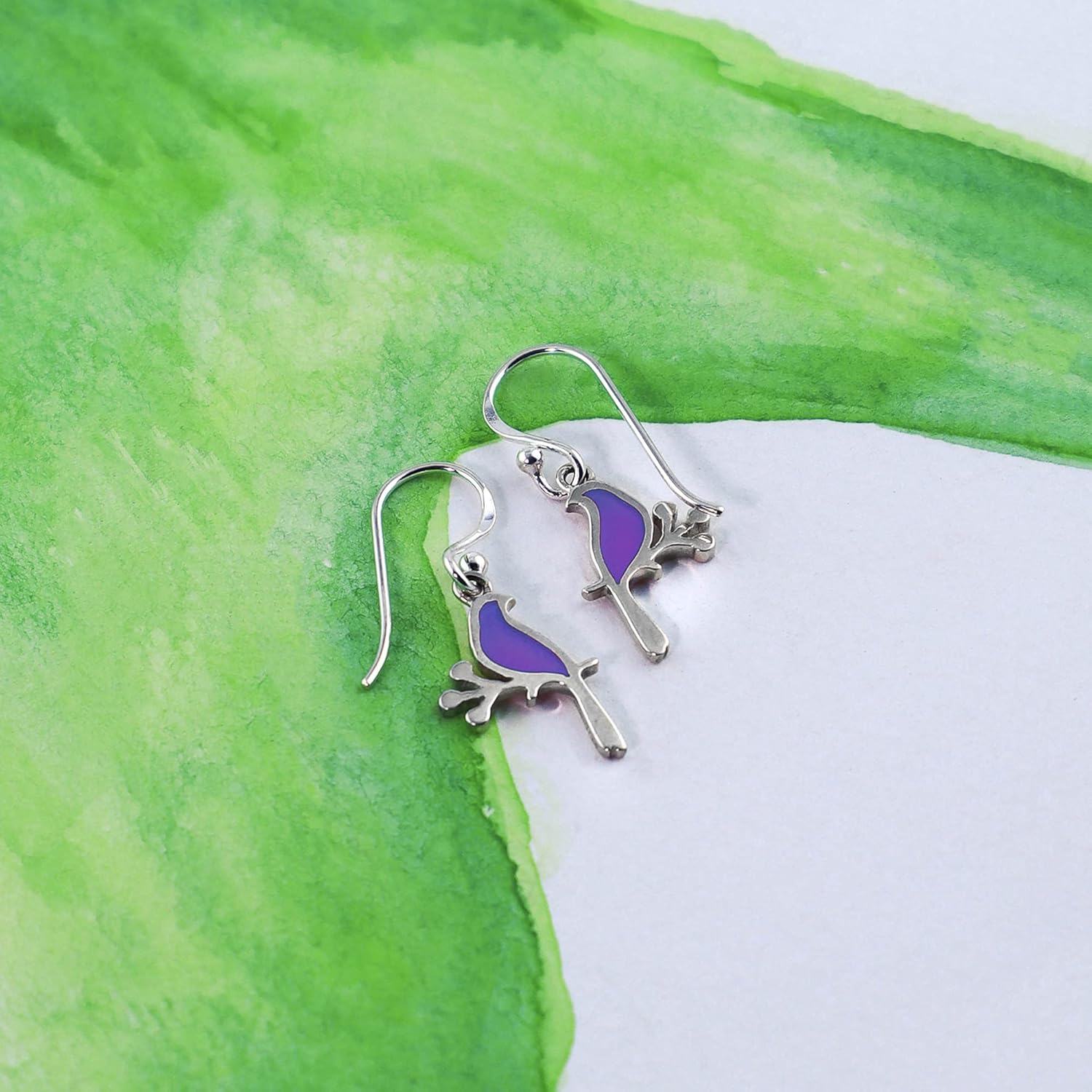 Boma Jewelry Sterling Silver Bird Earrings