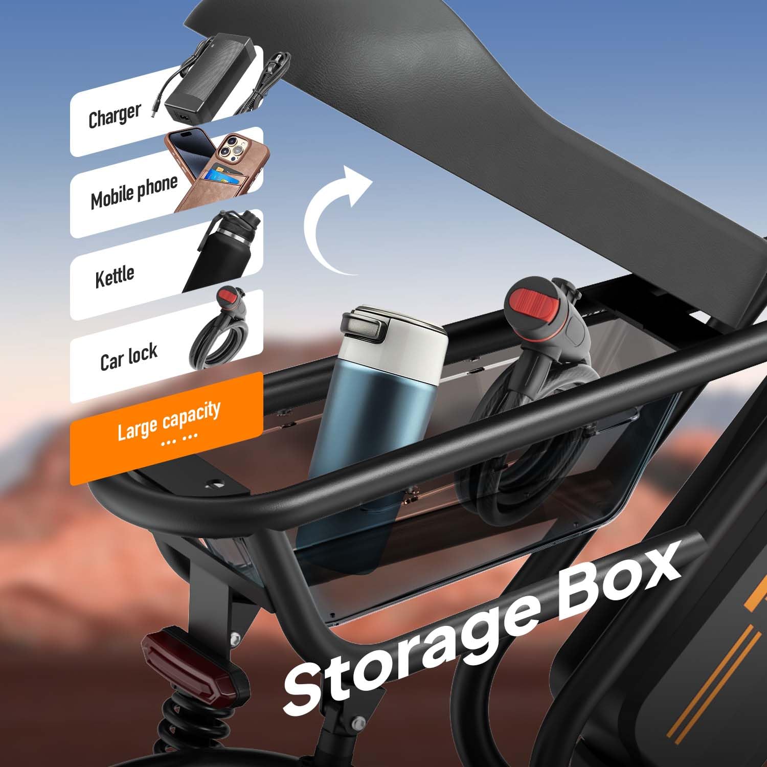 URLIFE Vélo Électrique pour Adultes, 16" x 3.0 Portée de 100 km E Bike | Batterie Amovible 48V 13Ah, Portée de 100 km Moteur sans Balais 250W, Double Suspension, Velo Electrique pour Adolescents