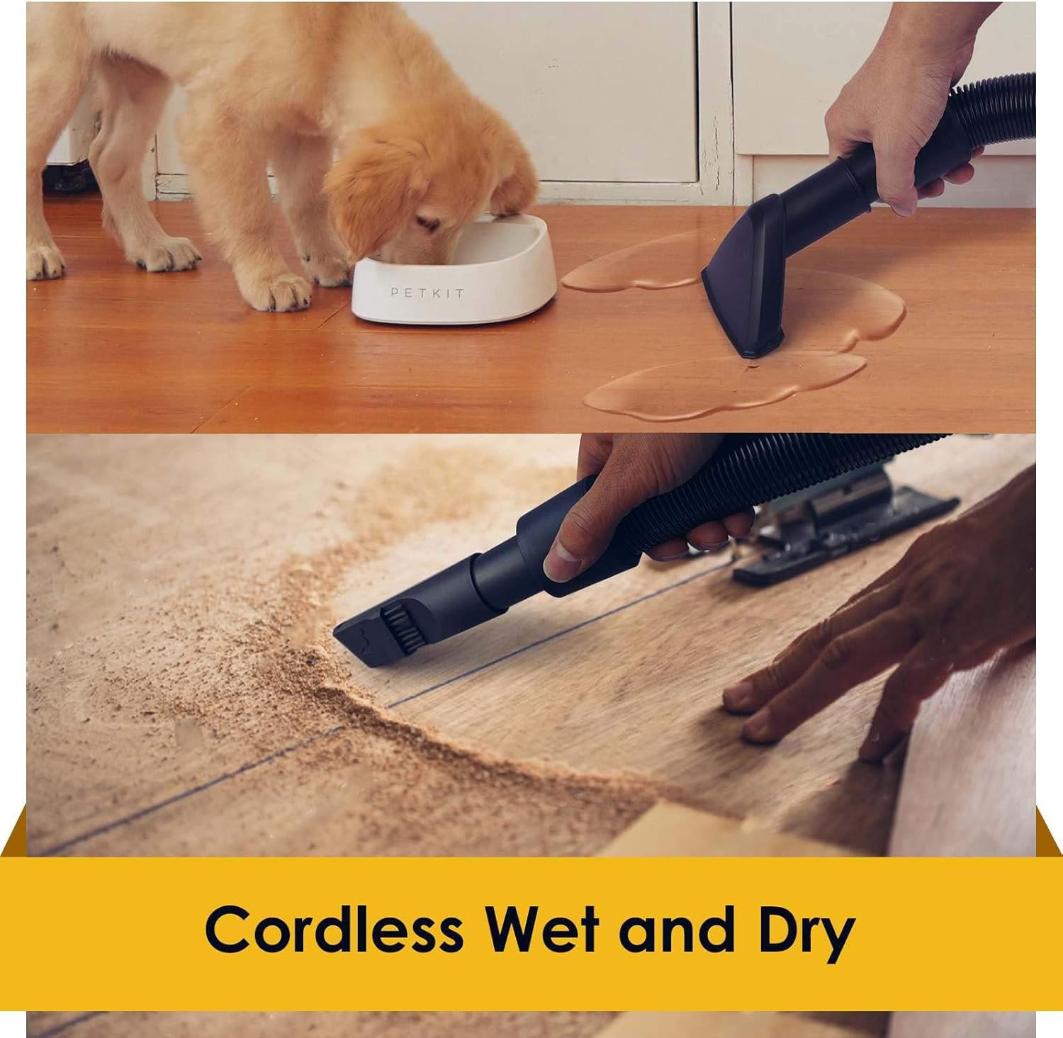 Limited Stock Evereze Shop Wet/Dry Vac, Cordless Shop Vacuum 2.5 Gallan,Vechicle Dust Hose Hepa Filtration for Garage, Car, Home & Workshop -V20