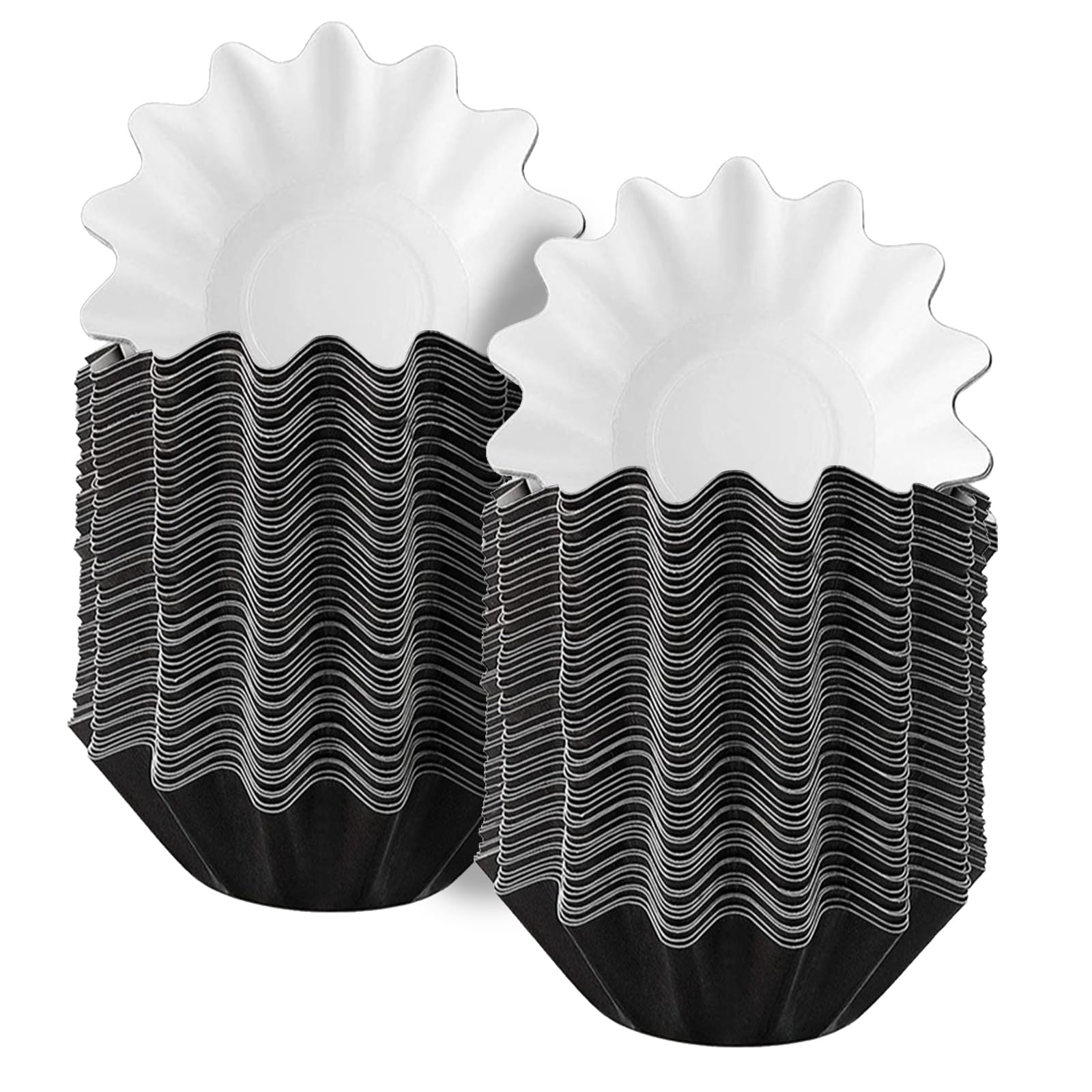 Reajoys Black Wax Melt Warmer Liners Reusable 50Pcs Candle Melt Warmer Cups Liners Leakproof Wax Trays For Candle Warmers Burners Scented Waxes