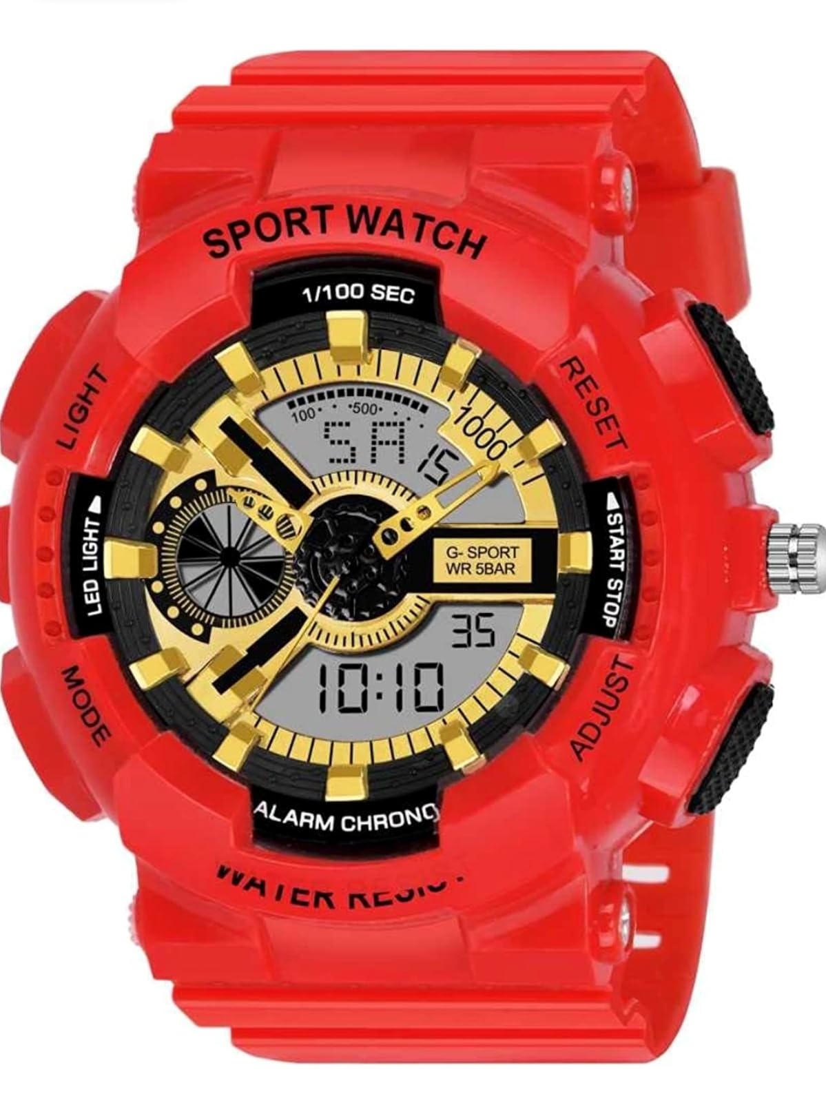 SHMOFY LUXRY Fancy Digital Watch - for Men with Ight intimetion (slicon Strap) 2023 Model Digital Watch - for Boys Original Sports Design New Model for Boys (RED) (B0D9FVJVW5) Amazon Price History, Amazon Price Tracker