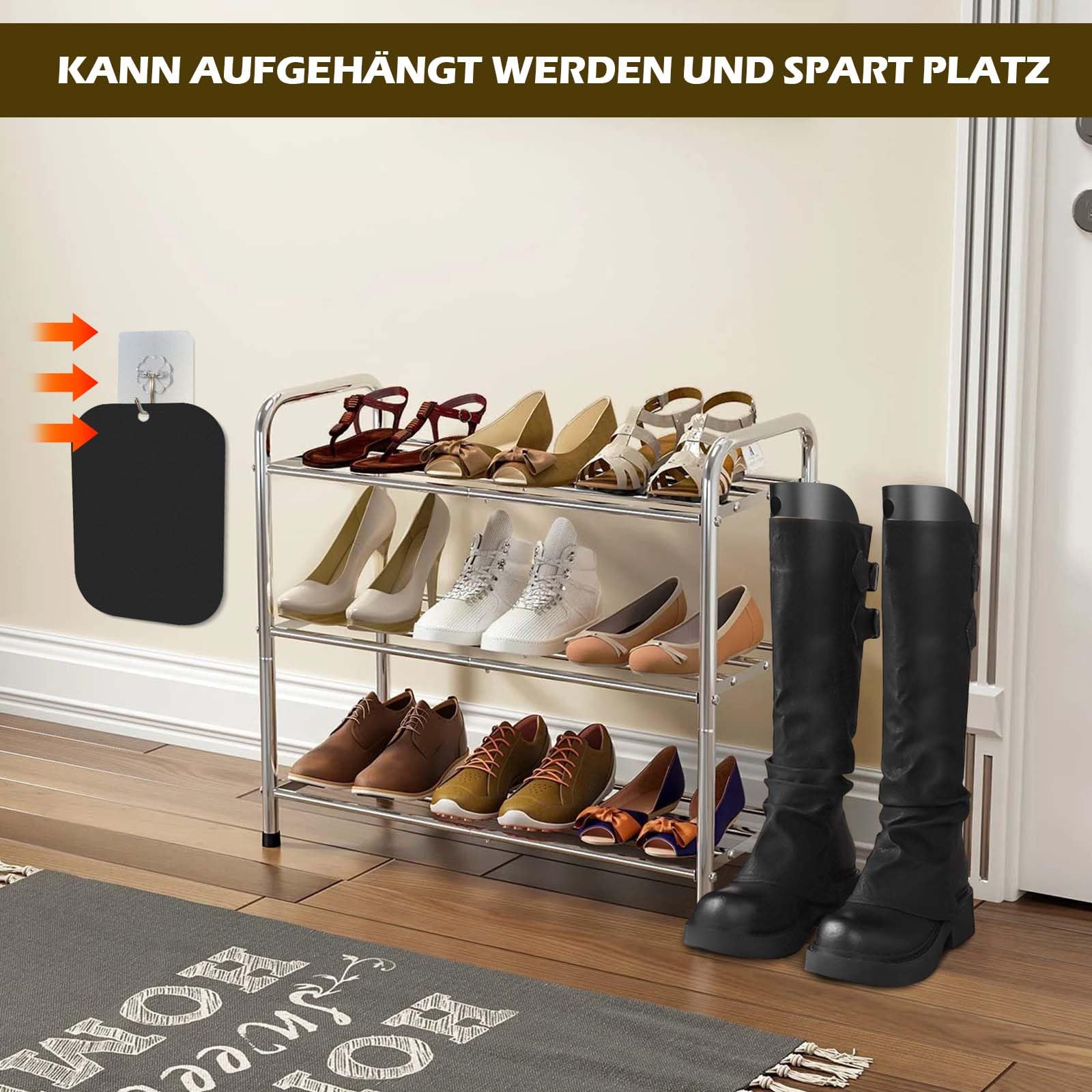 8 piezas de moldeador de botas para mujer, tensor de botas de plástico, soporte alto para botas para hombre y mujer, insertos de forma para botas, soporte y soporte para un agarre óptimo,
