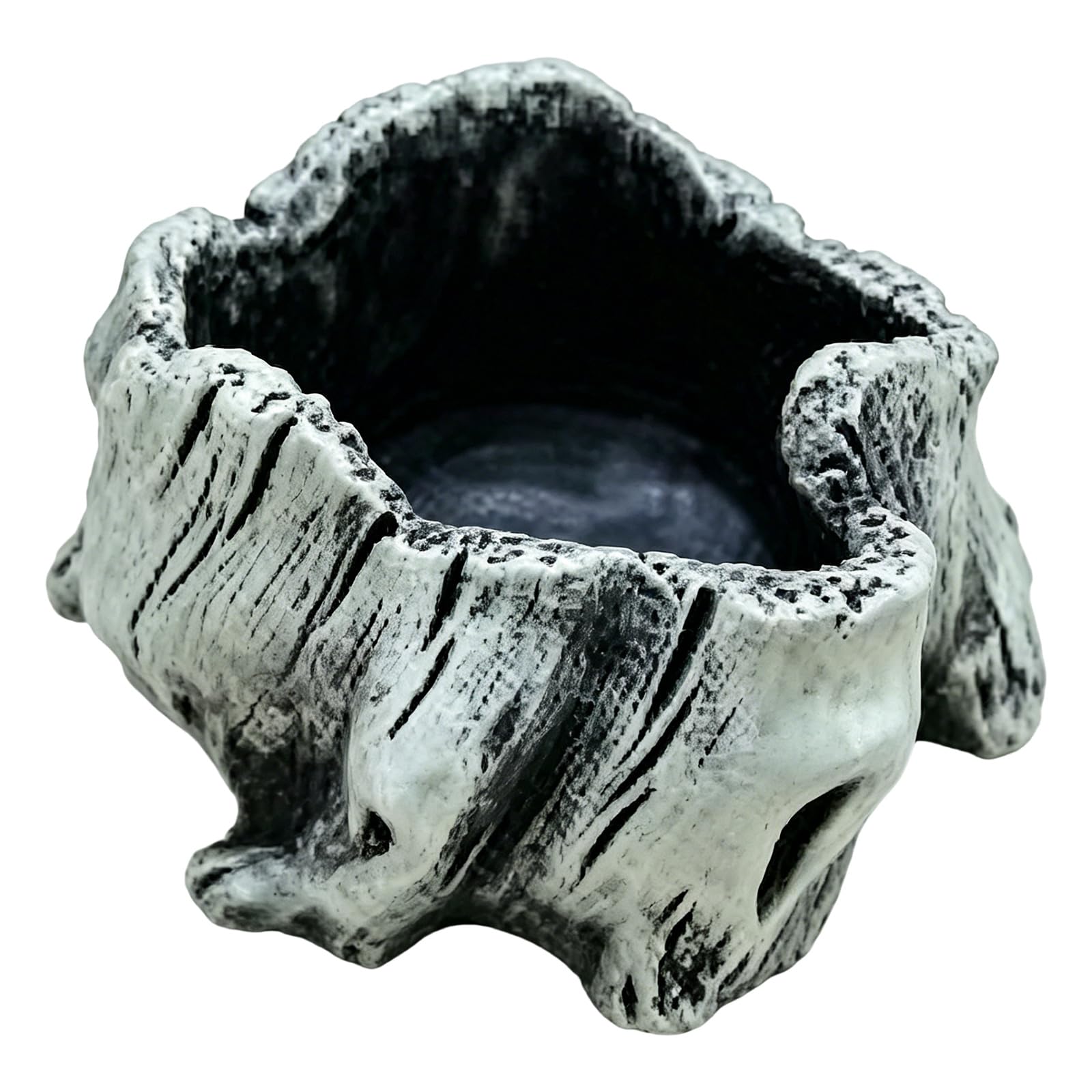RAFGALDEX Artificial Driftwood Planter Sculpture Resin Succulents Flower Pots Imitation Wood Pile Porous Bonsais Tree Plant Pots Cement Plant
