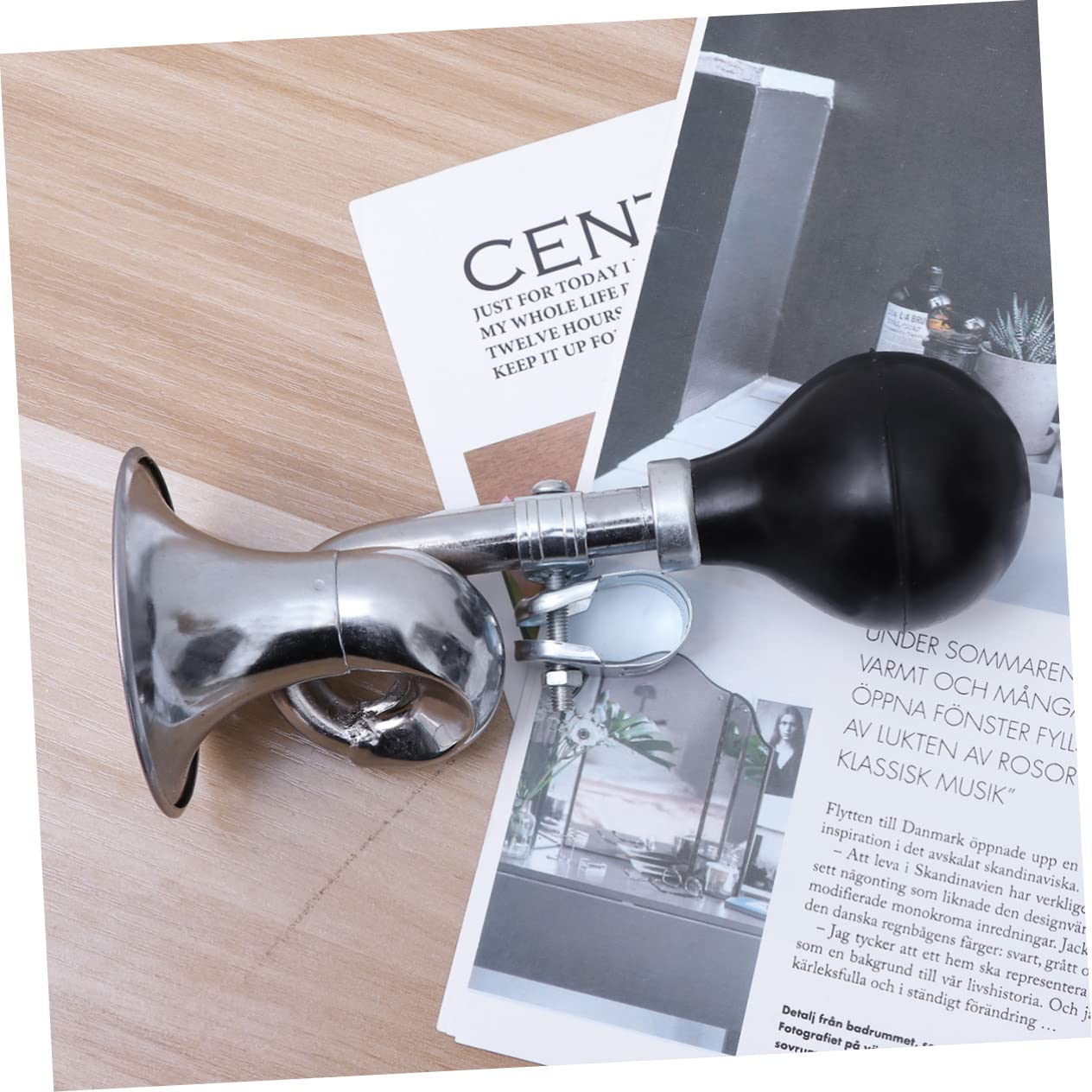 BESPORTBLE Loud Bike Horn Rubber Bulb Air Horn for Handlebar Easy Installation Weatherproof Cycling Bell for and Scooters Sound