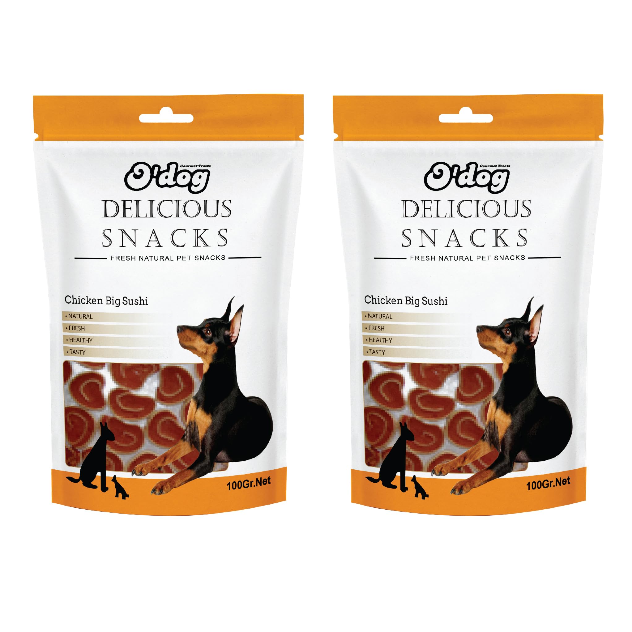 PETS EMPIRE ODog Chicken Big Sushi, Healthy Dog Treats, Chewy Dogs Bites for Training and Feeding, Made with Real Chicken, Non-Vegetarian Pup Snacks for Dogs, Puppies - 100g X 2 (B0CBN2WXP4) Amazon Price History, Amazon Price Tracker