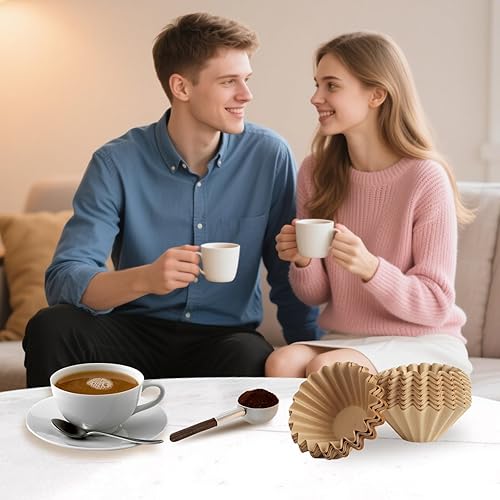 Miniatura 5 de Filtros de café desechables para Ninja PB051 PB041 Cápsulas y molidos Cafetera de una sola porción, 150 filtros de papel de café para cafetera