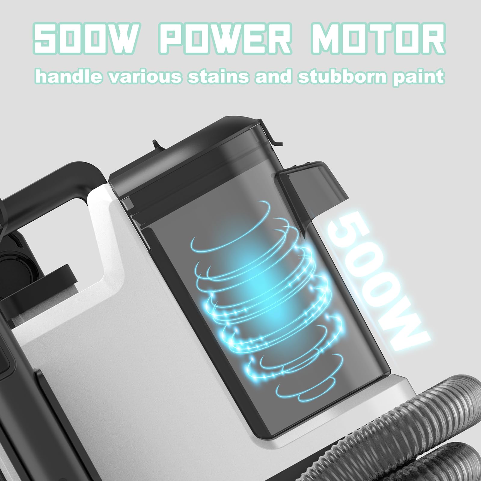 Limpiador portátil de alfombras y tapicería, limpieza profunda para alfombras, sofá, manchas de interiores de auto, apto para mascotas y familia, 120V