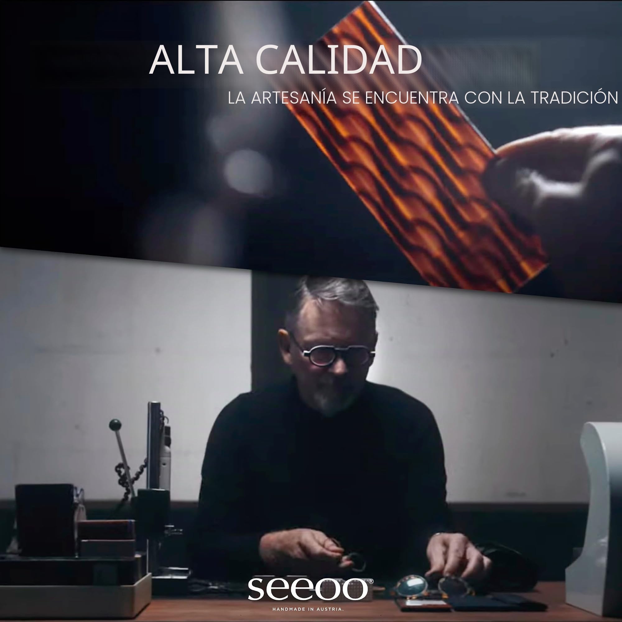 seeoo One – Gafas de lectura compactas sin aros de 1.50, 2.00, 2.50 – Ideal para viajes y viajes, incluye funda, ligera y portátil, perfecta para el día a día