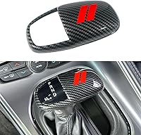Vista 13 de Cubierta de cabeza de perilla de cambio de marcha para accesorios Dodge Charger 2015-2023 Challenger 2015-2024 Durango 2016-2026, inserción