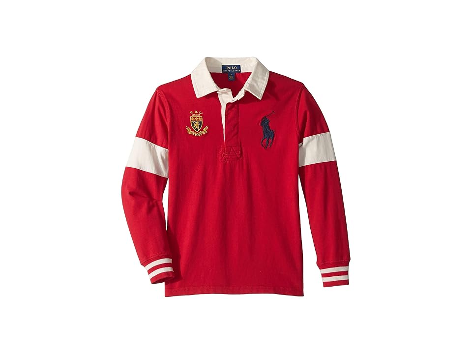 

Polo Ralph Lauren Kids Big Pony Cotton Jersey Rugby (Little Kids/Big Kids) (Park Avenue Red) Boy's Clothing