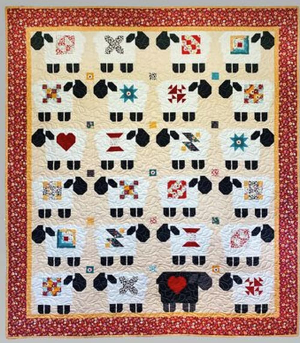 Lamb Farm Designs Down The Lane Quilt Pattern, Tan