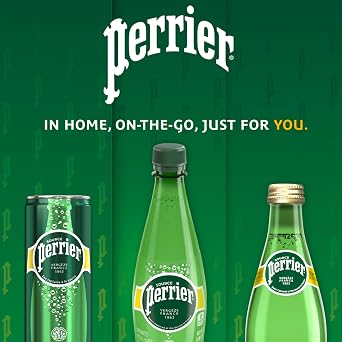 Perrier Sparkling Water Natural Mineral Water Sourced from France, 11.15 FL OZ Can (Pack of 8)