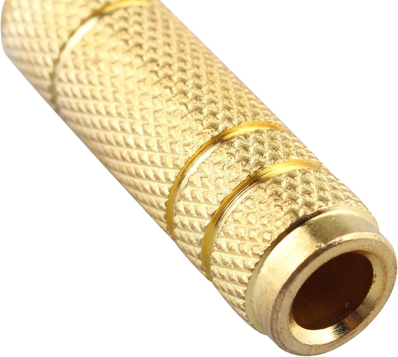 Futheda 6PCS 3.5 mm 1/8" Male to 6.35 mm 1/4" Female Stereo Converter Audio Jack Adapter for Audio Earphone Microphone - Golden - Image 4