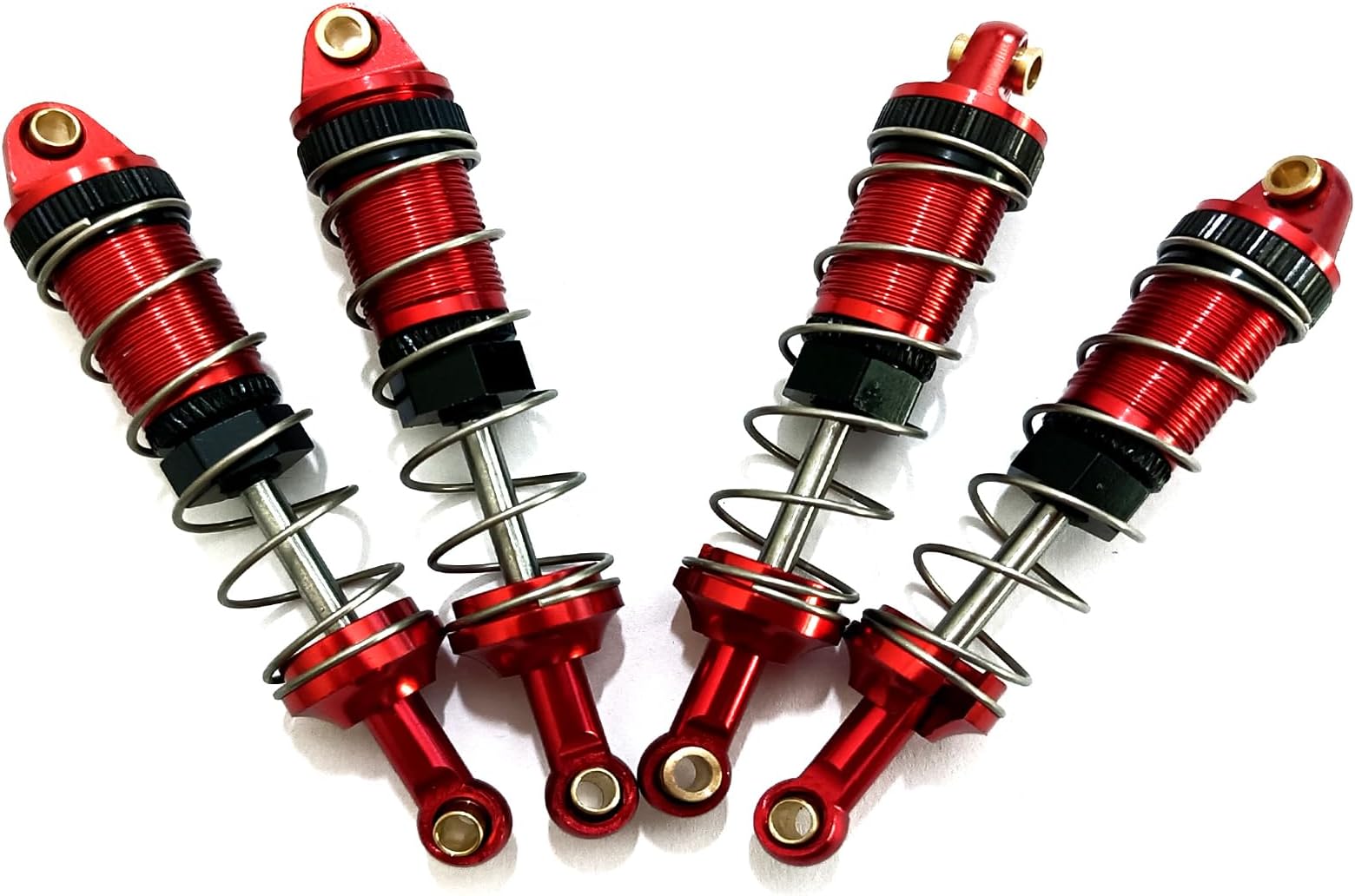 4-Pack RC Car Shock Absorbers Metal Shocks Damper Compatible with MJX Hyper Go 16207 16208 16209 16210 H16BM H16GT H16DR 1/16 Scale RC Car Upgrades Part